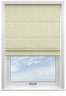 Vintage Stripe, Sage - Roman Blind